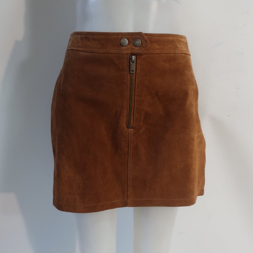 Womens BlankNYC Brown (Item- 61) Suede Mini Skirt 30 - Picture 2 of 9